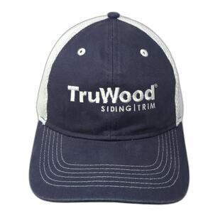 TruWood Siding Trim Strapback Hat Blue One Size Embroidered Paramount